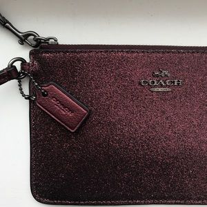 Coach Wristlet | Deep Purple Shimmer
